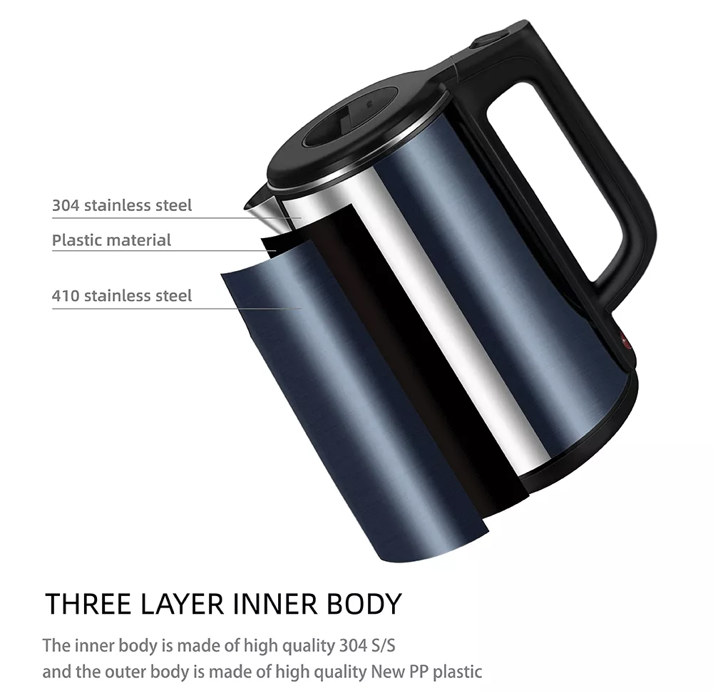 Hot Coffee Electrical Stainless steel Tea Water Retro Kettles Price 304 Boil  cheap price HotelElectric Kettle