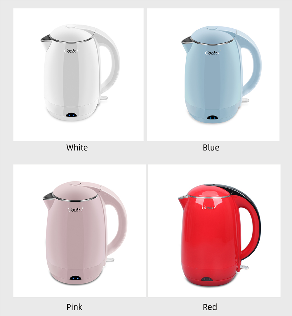Stainless Induction Electrical Steel Tea Ss Price 1.7l Home Health 1.8l Double Wall Electric Kettle