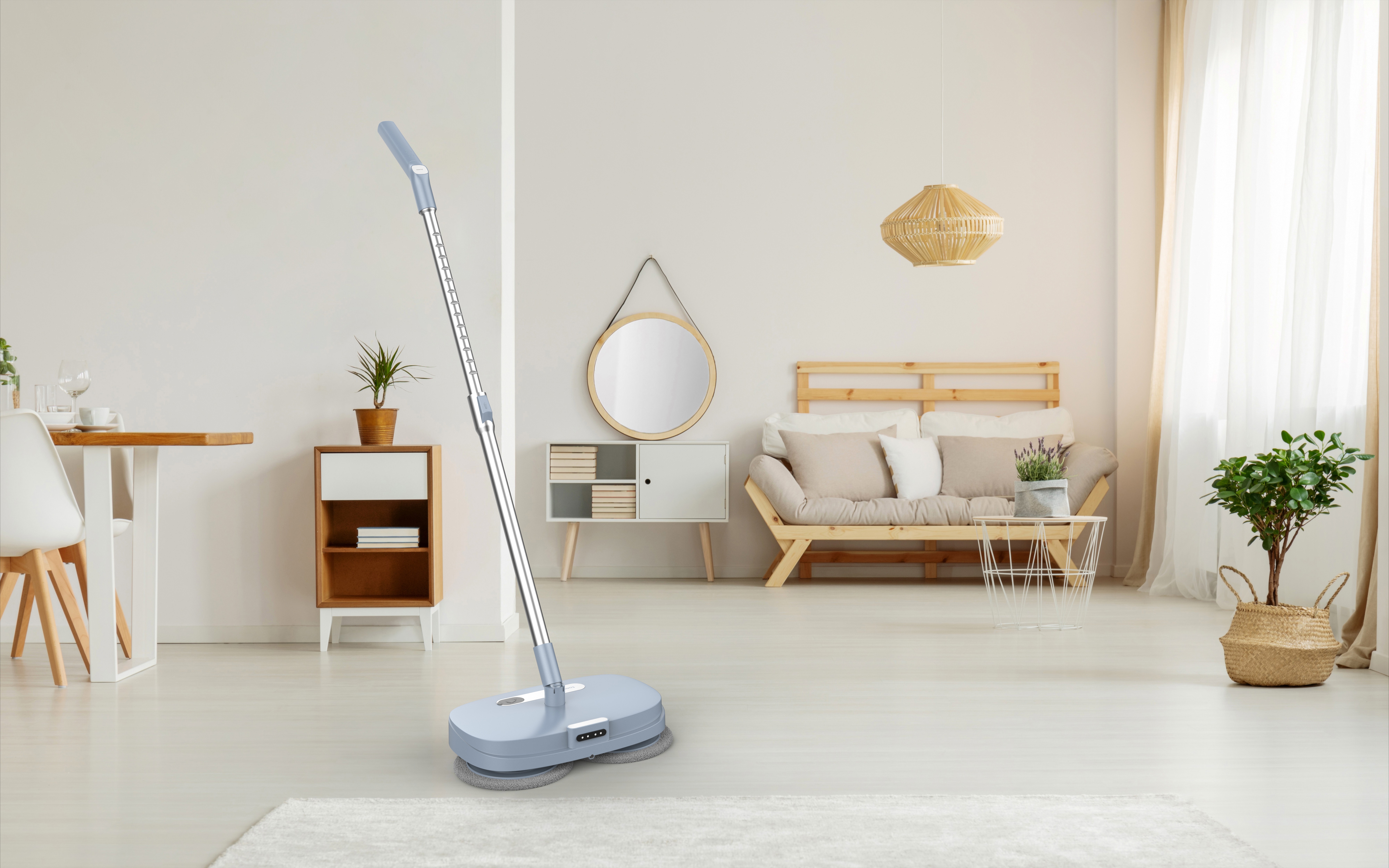 wet and dry electric cleaning mop rechargeable floor roller mop electric spin mop