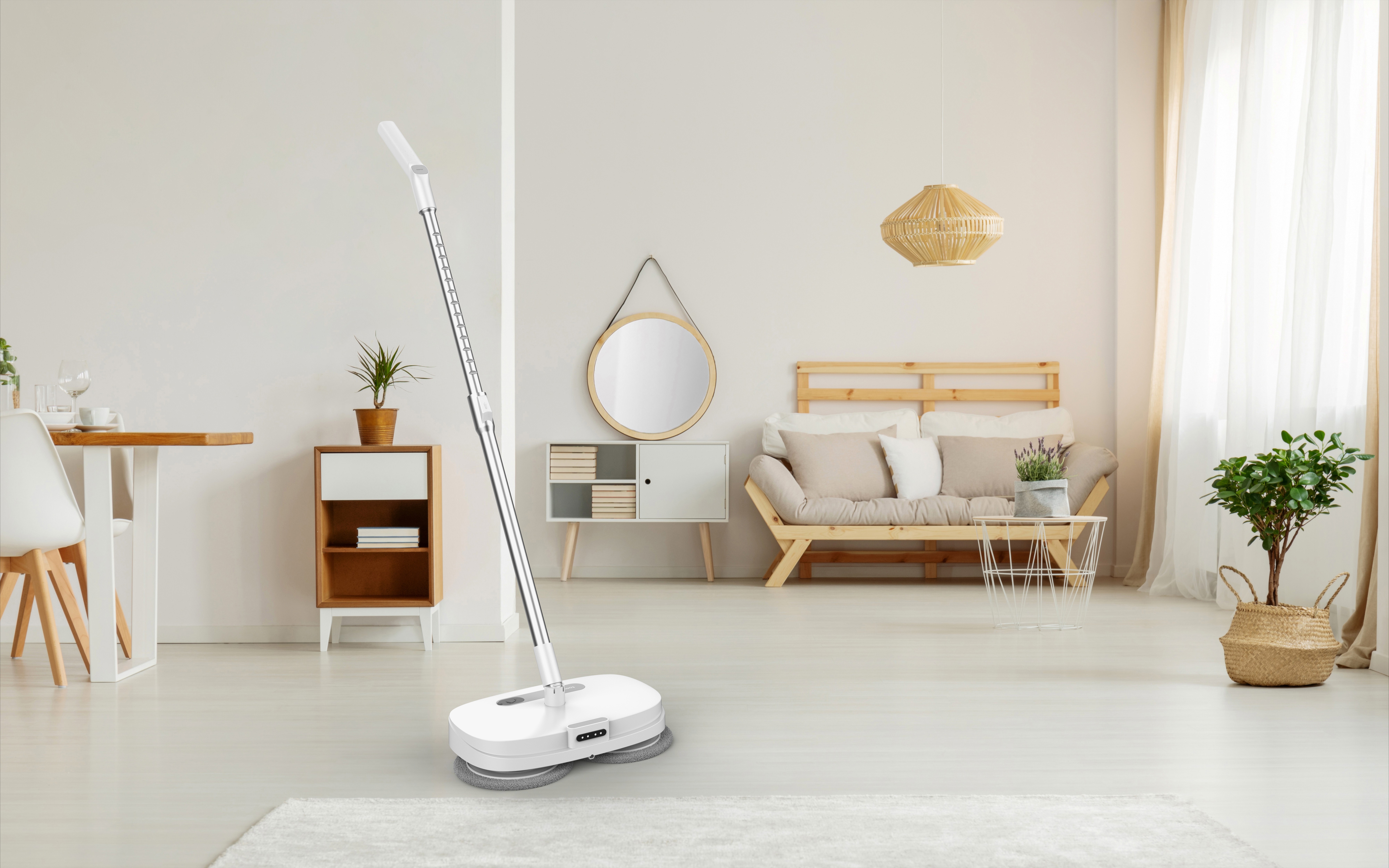 wet and dry electric cleaning mop rechargeable floor roller mop electric spin mop