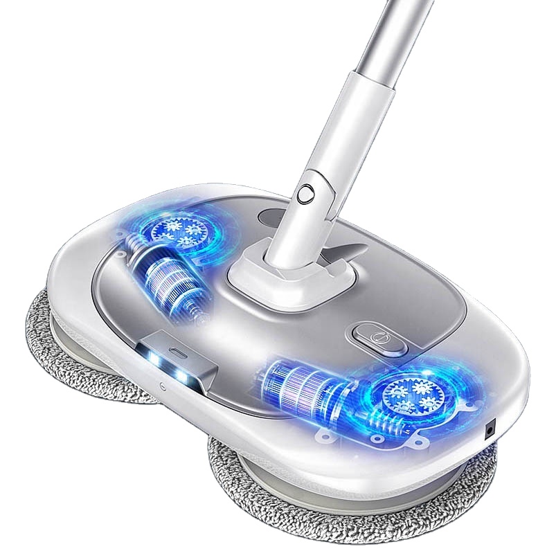 wet and dry electric cleaning mop rechargeable floor roller mop electric spin mop