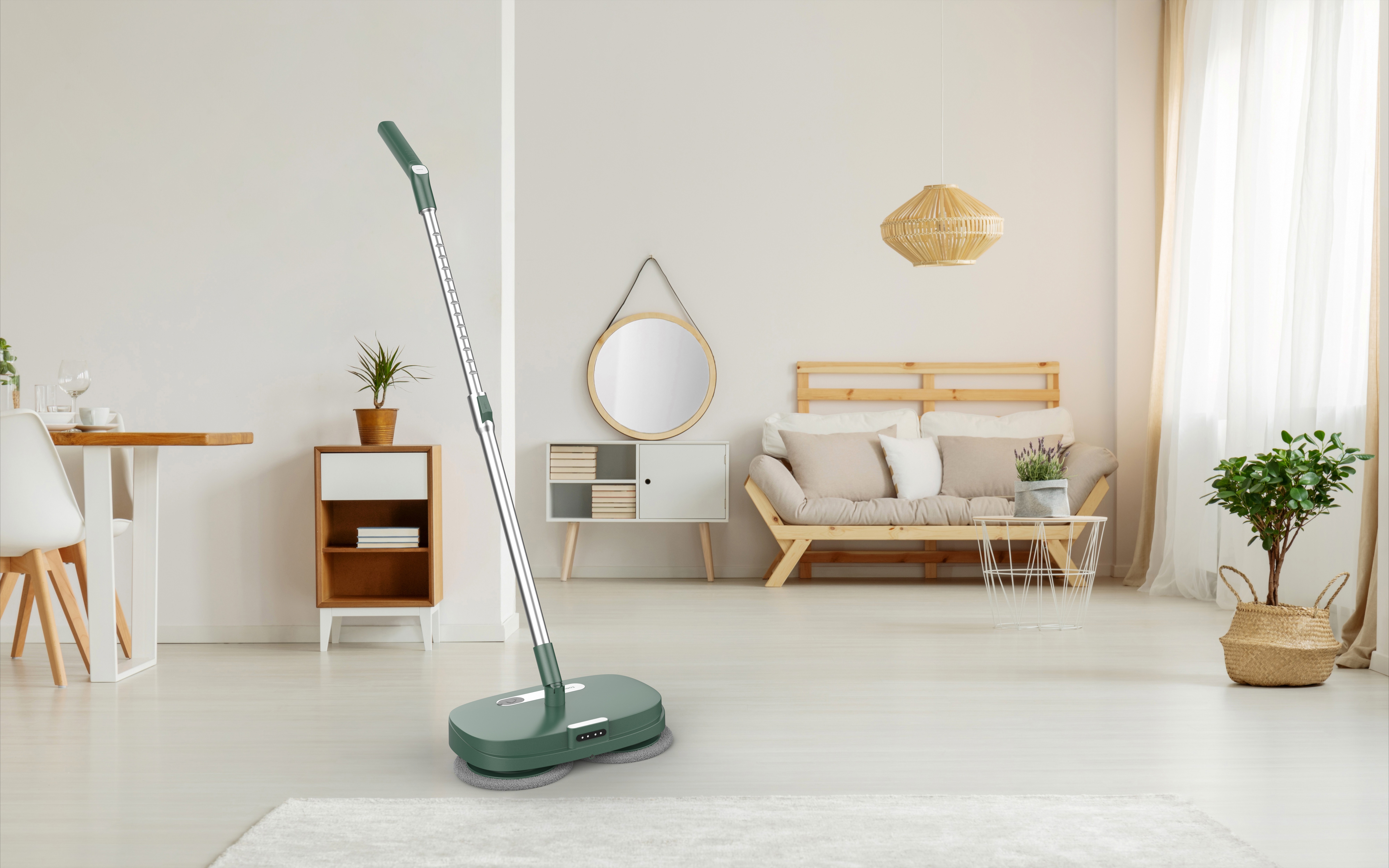 wet and dry electric cleaning mop rechargeable floor roller mop electric spin mop