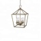 Vintage Rubbed Oil Bronze Metal Polygonal Church pendant light