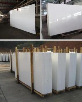 Anti-Acid Crystallized White Nano Glass Stone Slabs