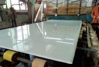 Anti-Acid Crystallized White Nano Glass Stone Slabs