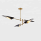 Modern Swivel Aluminum 4/6/8 lights Gold Chandelier