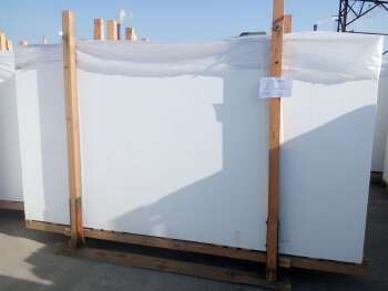 No Color Tolerance Crystallized White Nano Glass Stone Slabs