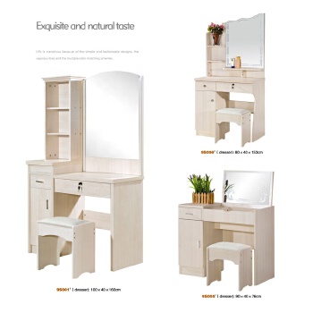 Modern Design Wooden MDF Mirrored Dressing Table