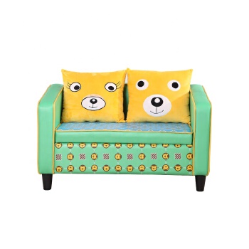 Colorful and good quality kids storage sofa kindergarten furniture