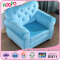 Sky blue color new design fleece children armchair kids sofa for children bedroom decoration furntur