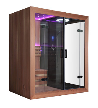 corner sauna steam room combination Factory direct sales