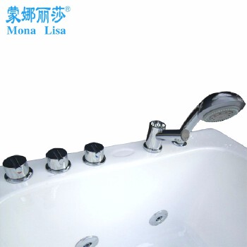 Monalisa for two people colorful romantic waterfall LED drop-in modern colored bathtubs
