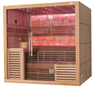 China Sauna Manufacturer Noble Design Multi Colors Jade Light Dry Sauna House M-6055