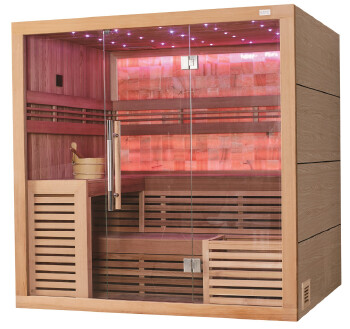 China Sauna Manufacturer Noble Design Multi Colors Jade Light Dry Sauna House M-6055