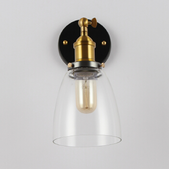 Vintage Restaurant Glass Cloche Wall lamp