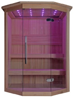 Red Cedar Solid Wood Type and 4 People Capacity dry steam sauna room