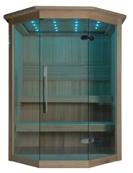 Red Cedar Solid Wood Type and 4 People Capacity dry steam sauna room