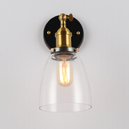 Vintage Restaurant Glass Cloche Wall lamp
