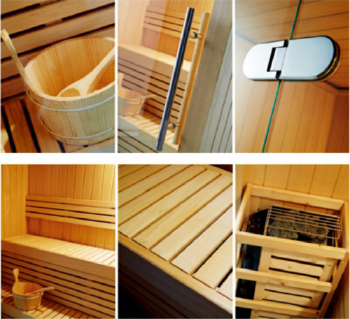 Hemlock Solid Wood Type and Wet Steam Function ozone sauna spa