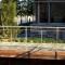 black color stainless steel balustrade with rod bar interior metal stair cable wire railing handrail