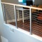 black color stainless steel balustrade with rod bar interior metal stair cable wire railing handrail