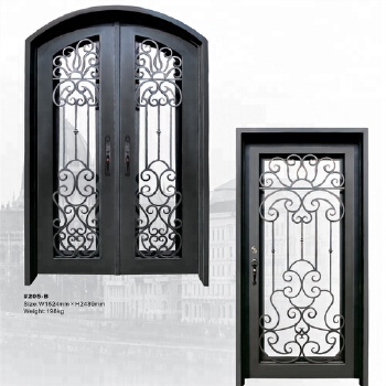 Good quality wrought iron front doors