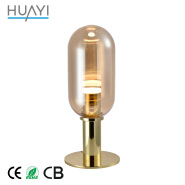 Arabic Art Deco Antique Champagne Colored Baccarat Banquet Table Lamp