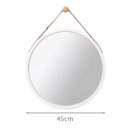 Bamboo mirror in the wall mirror decorative and bedroom makeup mirror bathroom