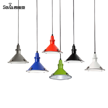 Savia Modern colorful E27 40W indoor and outdoor aluminum and glass IP44 pendant light home decorati