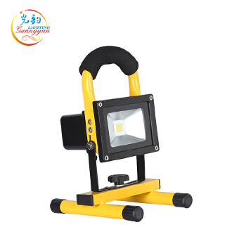 Professional IP65 rgb outdoor cob 10 watt rechargeable led flood light 