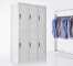 Modern Design Office furniture cold-rolled steel 6 doors clothing storage locker