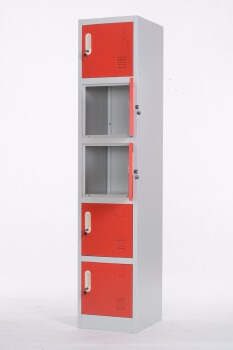 Home sports steel 5 compartments almari locker with CKD package