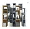 Simple nordic study room book cabinet and home combination bookcase in book shelf cabinet design loc
