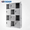 Corrosion protection outdoor supermarket using Steel storage cabinet 12 door Grey locker