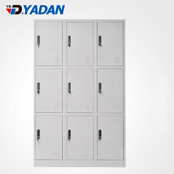classical design quality for changing room 9 door metal steel storage wardrobes
