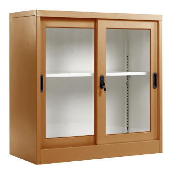professional office furniture supplier high quality low price 1 glass door with one adjustable shelf