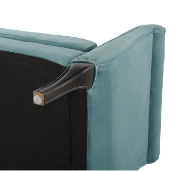 Roll arm sofa fabric upholstered bench