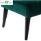 Bedroom furniture velvet covered upholstered long chair for bed end