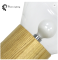 Large concise style wood light desk clear glass table lamp