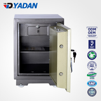 Fire proof metal metrial hotel&beed room use cash luxury safe box with 3 combination lock