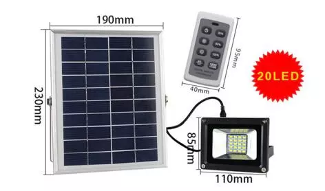 China made new product solar lights outdoor led flood light