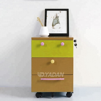 Factory direct sale high quality home furniture metal mobile smiley cabinet