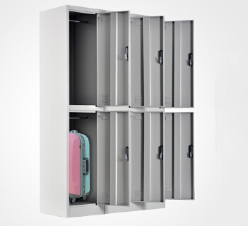Sale Cheap Vertical metal lock Standing Steel Metal 6 Doors Tiers School clothes iron Gym Locker storage cabinet