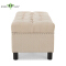 Bedside box mul-functional upholstery velvet comfortable storage bench