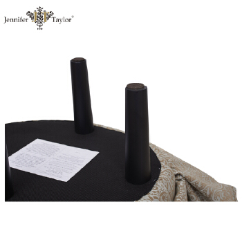 Chinese factory romance design arabic wedding furniture upholstered ottoman fabric foot stool