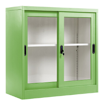 professional office furniture supplier high quality low price 1 glass door with one adjustable shelf