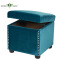 Velvet cube storage folding ottoman