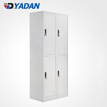 4 compartment doors modern sports supermarket lockable laundry fashion steel storage clothes charging room clothes locker