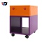 school usage for staff employee station work thicker cartoon custom storage metal office movable 3 d
