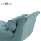 Bedroom furniture velvet upholstery bed end bench with two pillows